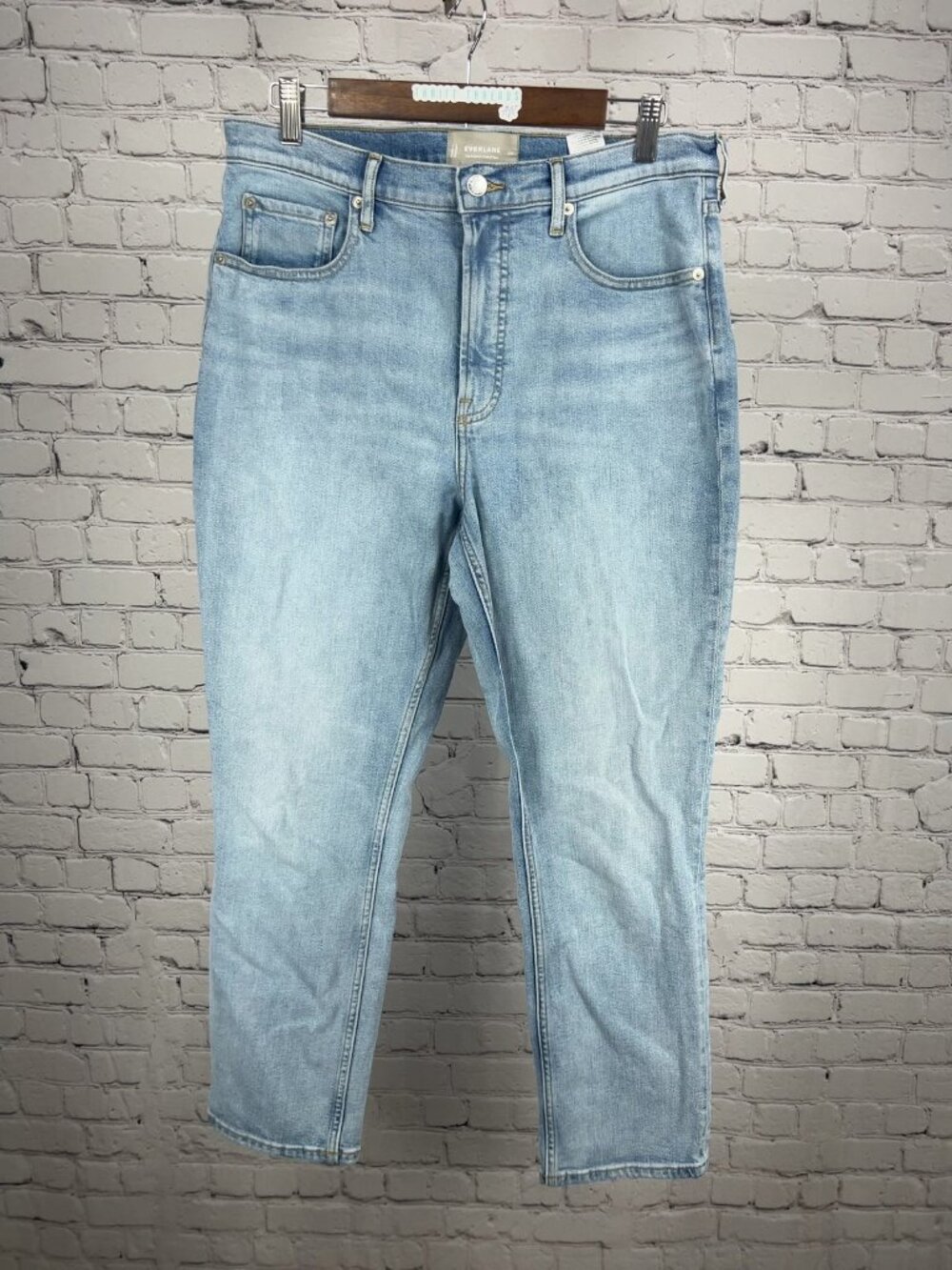 Everlane Cheeky Light Wash High Rise Cropped Women's Denim Jeans 31R (32X27.5)